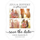 White Our Love Story Photo Save the Date Cards Image 3 of 6
